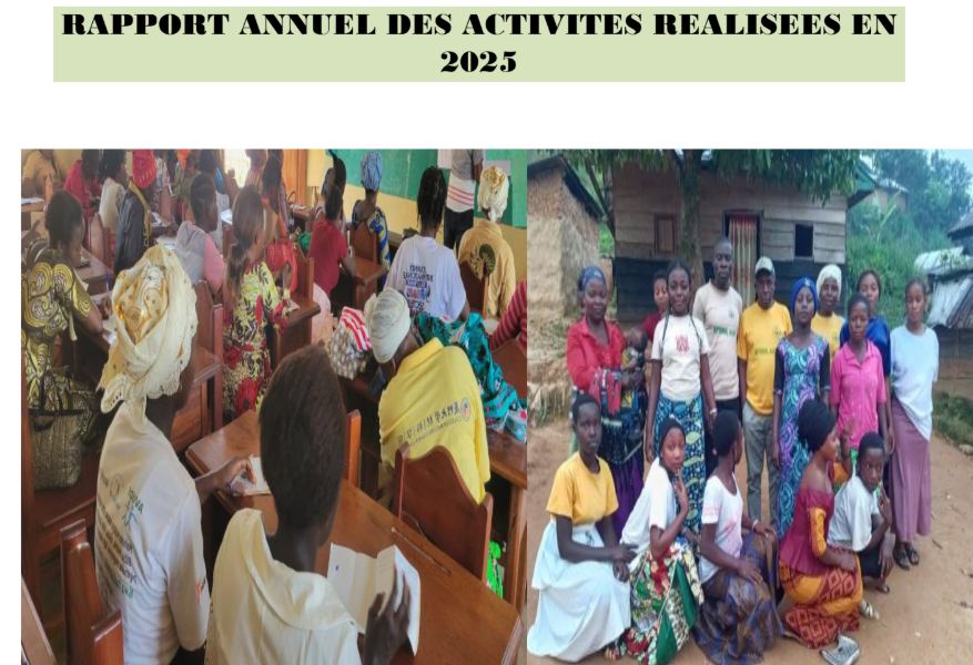 RAPPORT ANNUEL DES ACTIVITES REALISEES EN  2025