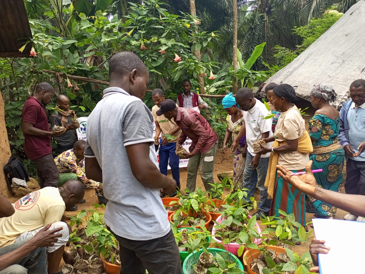 Promotion of sustainable agriculture (diversified plants) and land restoration