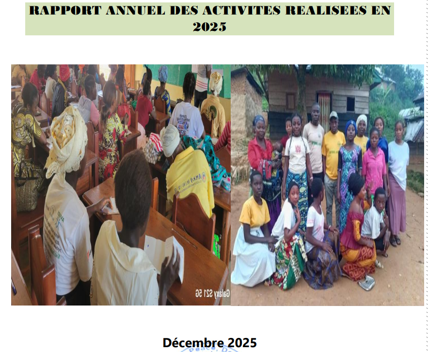 RAPPORT ANNUEL DES ACTIVITES REALISEES EN 2025